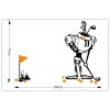 Robot Playing Golf Wall Sticker
